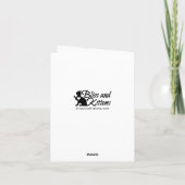 Niedliche Katzenfee der feenhaften Dankeskarte (Rückseite)