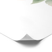 Niedliche Katzenfloralblütenblüten Poster (Ecke)