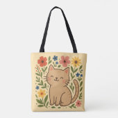 Niedliche Katzenflorentasche - Adorable Kitty Tasche (Rückseite)