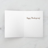 Niedliche Katzenfreunde Erntedank Pute Karte (Innenseite)