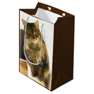Niedliche Katzengeschenk Mittlere Geschenktüte