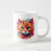 Niedliche Katzengesicht-87002 Jumbo-Tasse (Rechts)