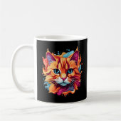 Niedliche Katzengesicht-87002 Kaffeetasse (Links)