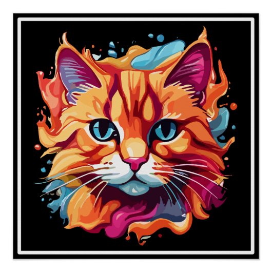 Niedliche Katzengesicht-87002 Poster (Vorderseite)