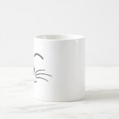 Niedliche Katzengesicht mit Wiskern Kaffeetasse (Mittel)