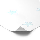 Niedliche Katzengesicht und Sterne Poster (Ecke)