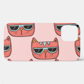 Niedliche Katzengesichter, nahtlose Muster. Case-Mate iPhone Hülle (Rückseite (Horizontal))