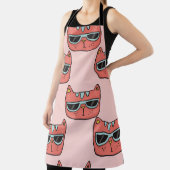 Niedliche Katzengesichter, nahtlose Muster. Schürze (InSitu)