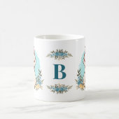 Niedliche katzengetragene Brille Charming Floral M Kaffeetasse (Mittel)