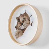 Niedliche Katzenhalle | Whimsical Cat Lover Uhr (Winkel)