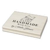 Niedliche Katzenhandgefertigt mit Liebe, Briefmark Gummistempel (Stempel)