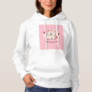 Niedliche Katzenhose - rosa Stil Hoodie