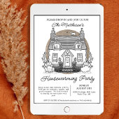 Niedliche KatzenHütte im Party der Haushaltswärmun Einladung