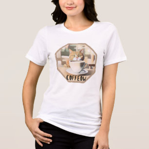 Niedliche Katzenjacke Tri-Blend Shirt