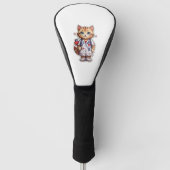 Niedliche Katzenkardiologieschülerin Golf Headcover (Vorderseite)