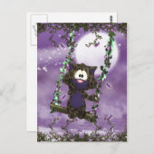 Niedliche Katzenkarte auf Swing Postkarte - Hübsch (Vorne/Hinten)