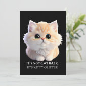 Niedliche Katzenkätzchen Einladung (Stehend Vorderseite)