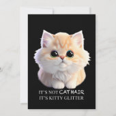 Niedliche Katzenkätzchen Einladung (Rückseite)