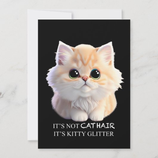 Niedliche Katzenkätzchen Einladung (Rückseite)