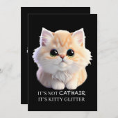 Niedliche Katzenkätzchen Einladung (Vorne/Hinten)