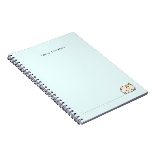 Niedliche Katzenkätzchen farbiger Farbverlauf Pers Notizblock (Rechte Seite)