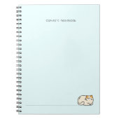 Niedliche Katzenkätzchen farbiger Farbverlauf Pers Notizblock (Vorderseite)