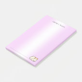 Niedliche Katzenkätzchen farbiger Farbverlauf Pers Post-it Klebezettel (angewinkelt)