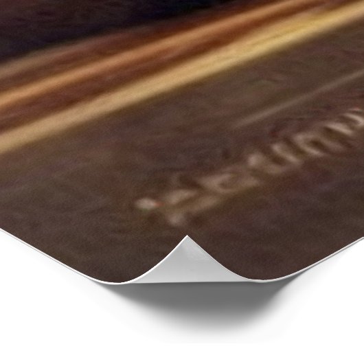 Niedliche Katzenkätzchen, hellbraun und Streifen Poster (Ecke)