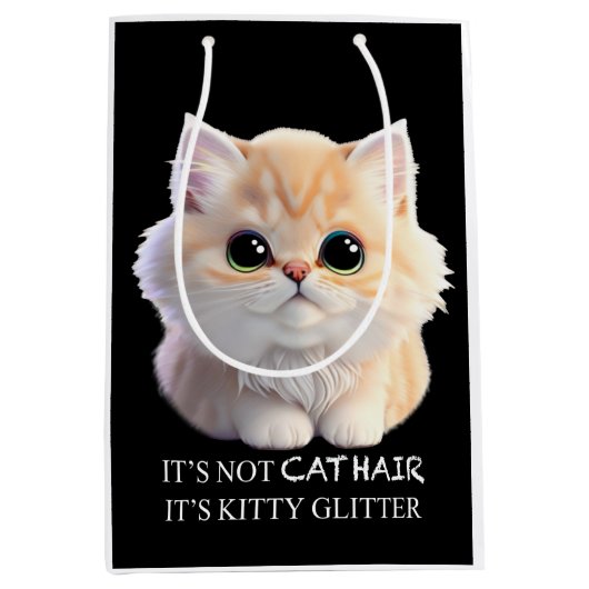 Niedliche Katzenkätzchen Mittlere Geschenktüte (Vorderseite)