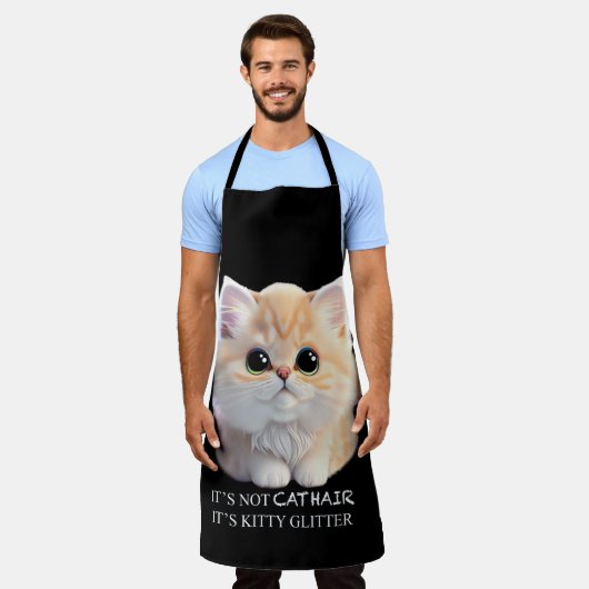 Niedliche Katzenkätzchen Schürze (Getragen)