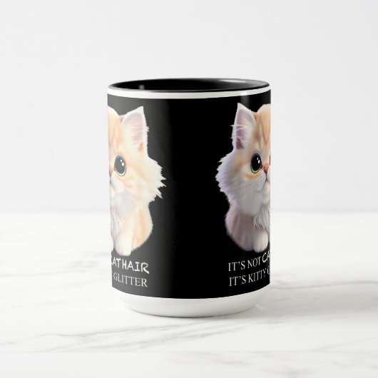 Niedliche Katzenkätzchen Tasse (Zentrum)