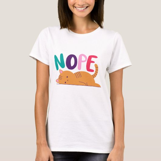 Niedliche Katzenkatze , Arbeitstiere T-Shirt (Vorderseite)
