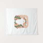 Niedliche Katzenkatze Blume Wandteppich (Vorderseite (Horizontal))