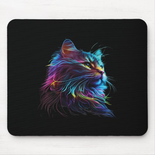 Niedliche Katzenkatze Für Kittenliebhaber Kunst, K Mousepad (Vorne)