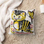 Niedliche Katzenkinder Kissen Kissen werfen Kissen (Decke)