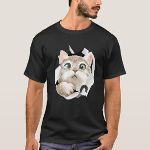 Niedliche Katzenklatsche T-Shirt