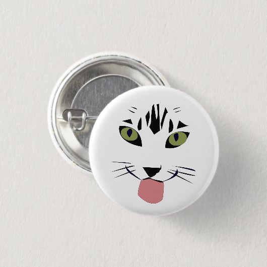 niedliche Katzenknöpfe Button (Vorne & Hinten)