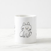 Niedliche Katzenkost Tasse Adorable Kitty Coffee C (Mittel)