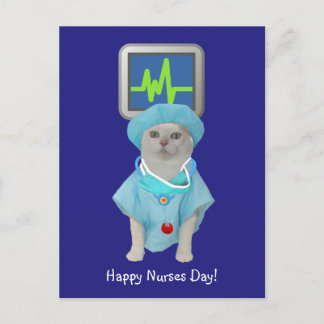 Niedliche Katzenkrankheit Postkarte