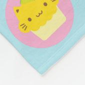 Niedliche Katzenkuchen Fleecedecke (Ecke)