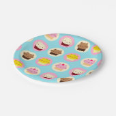 Niedliche Katzenkuchen Pappteller (Schrägansicht)