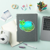 Niedliche Katzenkunstdarstellung Aufkleber (iPad Hülle)