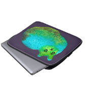 Niedliche Katzenkunstdarstellung Laptopschutzhülle (Vorne Knopf)