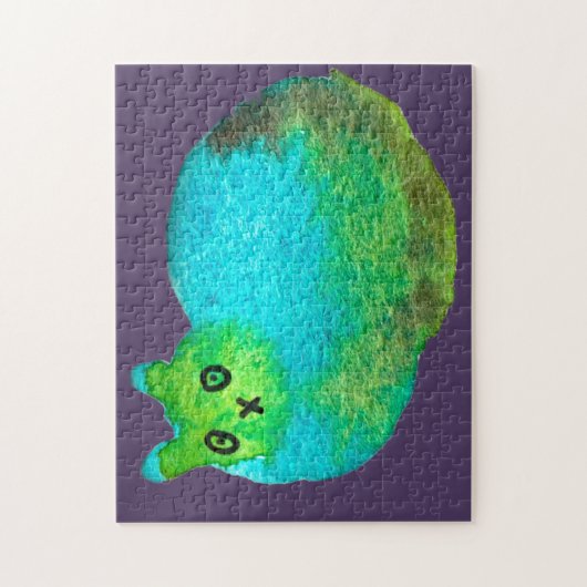 Niedliche Katzenkunstdarstellung Puzzle (Vertikal)