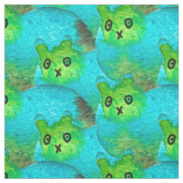 Niedliche Katzenkunstdarstellung Stoff