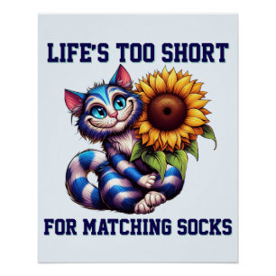 Niedliche Katzenlebensdauer zu Kurz für Matching S Poster