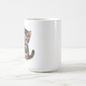 Niedliche Katzenlesebuchabilderung Kaffeetasse (Mittel)