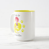 Niedliche Katzenliebhaber Purr-fer Katzenkuckeln Zweifarbige Tasse (Vorderseite Links)