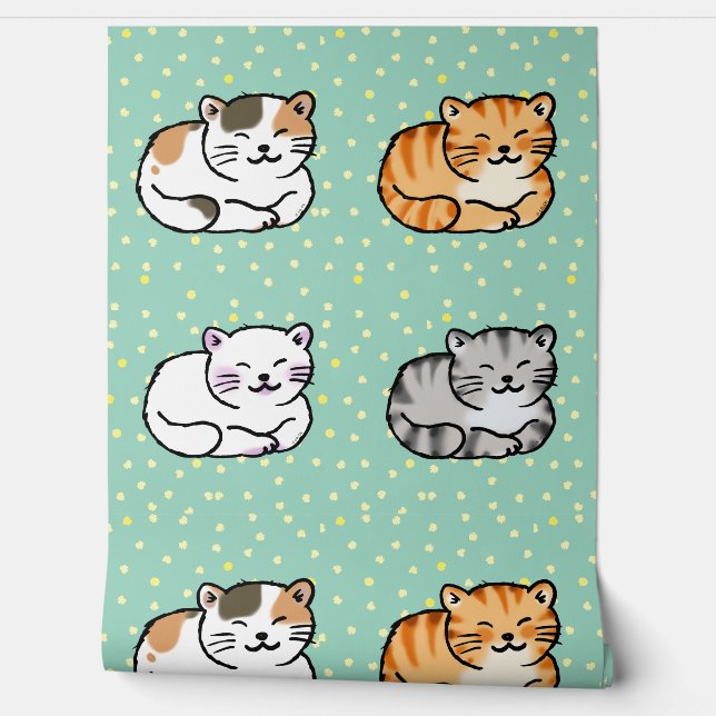 niedliche Katzenliebhaber träumen Tapete (Abrollen)