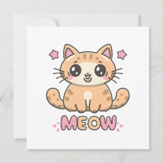 niedliche Katzenmabe Einladung